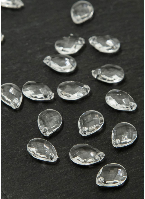 Акрилові кристали, пелюски білі, 0,5кг. 11мм.