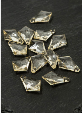 Акрилові кристали, видовжений ромб. 0,5кг. Розмір 20мм. ШАМПАНЬ