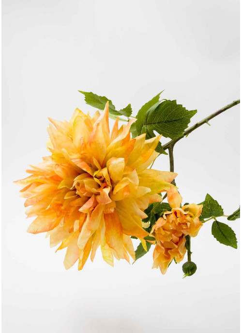 Жоржина Осіння, 68см, Тканина. ОРАНЖЕВА.