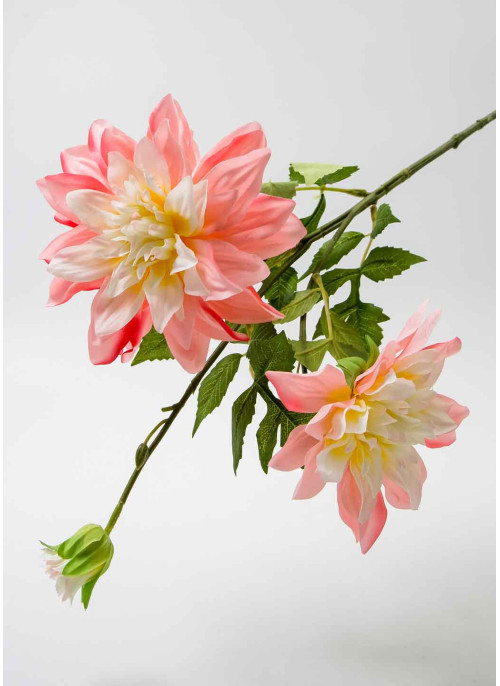 Жоржина "Луїза", 68см, Тканина. ПУДРА.