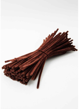 Синельний дріт, тем.коричневий оксамит.  В упаковці 100 шт. 30см.