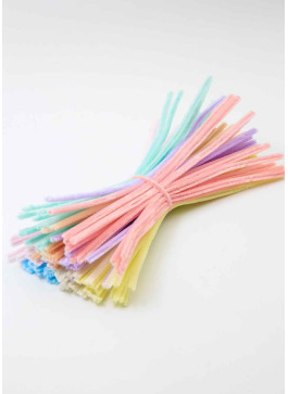 Синельний дріт, Мікс пастельних кольорів. В упаковці 100 шт.  30см.