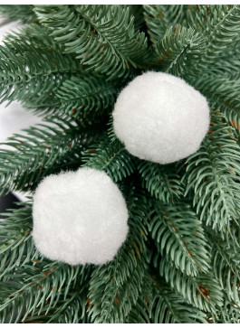 Бомбон білий великий, 5 см. 200 шт. 