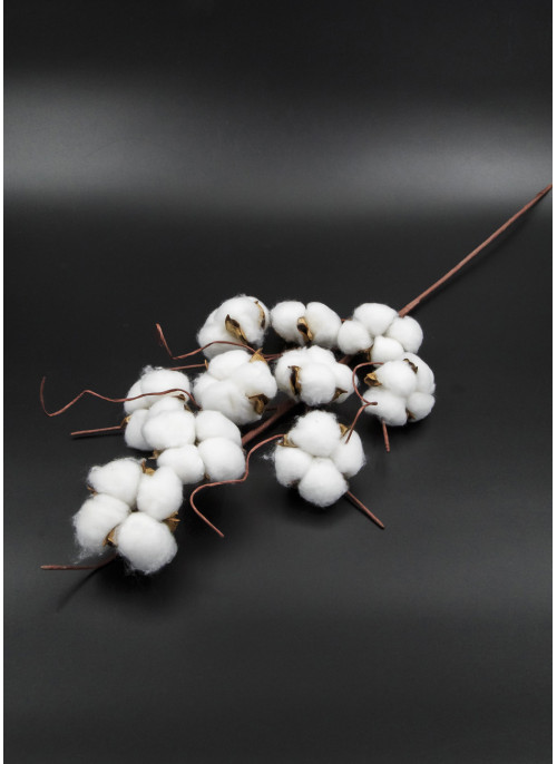 Гілка з бавовною, 60см. 1шт.