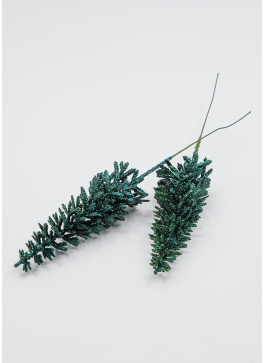 Ялинка в глітері, ЗЕЛЕНА, висота 28 см. 12 шт.