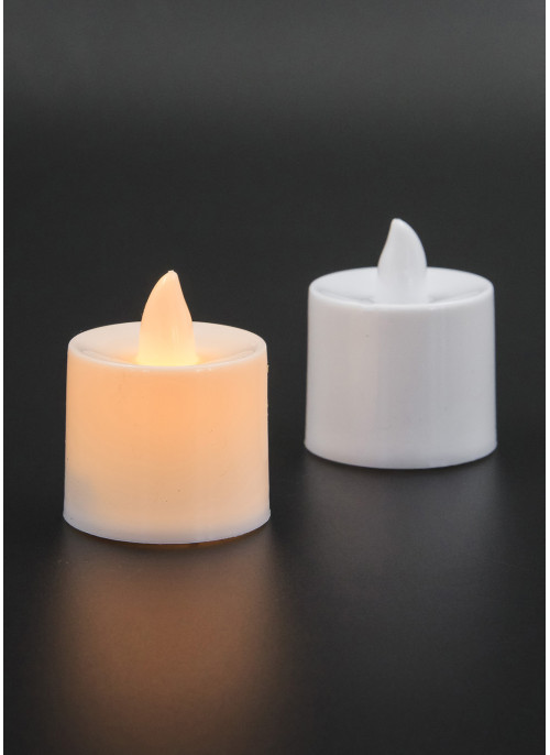 Лед.свічка, на батарейках, 4,5см. 24шт.  LG-91