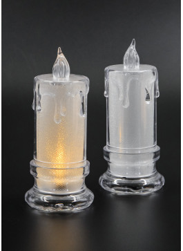 Лед.свічка, на батарейках, 10см. 12шт. LG-94 