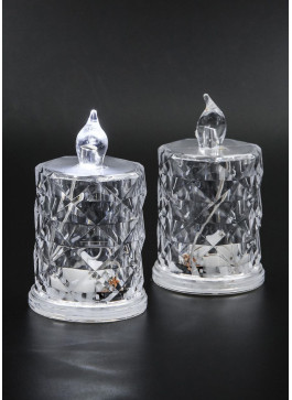 Лед.свічка, на батарейках, 9см. 12шт.