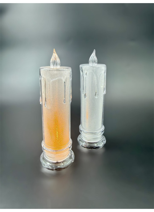 Лед.свічка, на батарейках, 15см. 12шт. М-6 