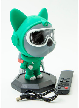 Проектор зоряного неба, з пультом. Пес астронавт. 21см. 1 шт.