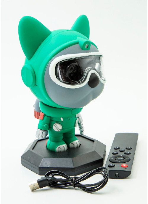Проектор зоряного неба, з пультом. Пес астронавт. 21см. 1 шт.