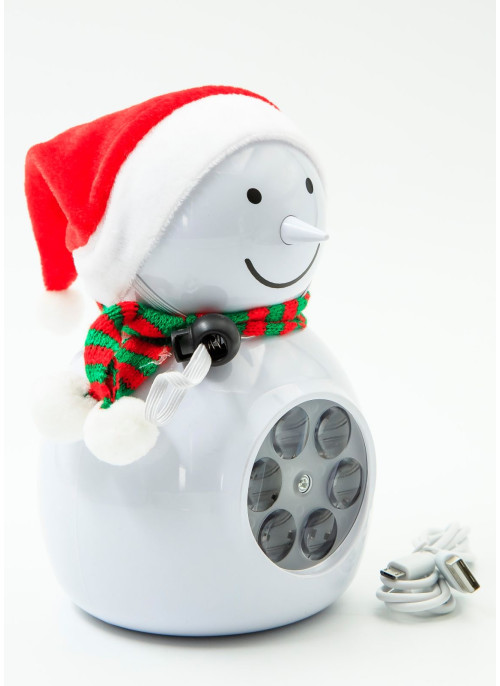 Проектор зоряного неба та колонка.Сніговик. 18,5см. 1 шт.