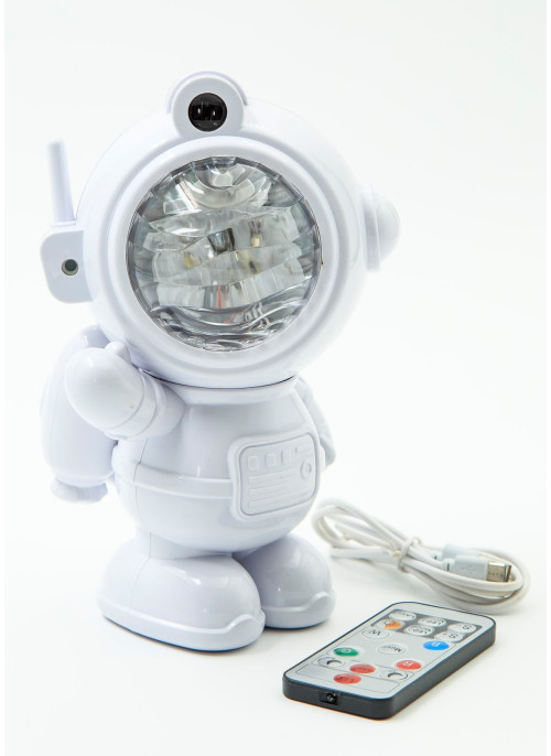 Проектор зоряного неба та колонка, з пультом. Астронавт. 19см. 1 шт.