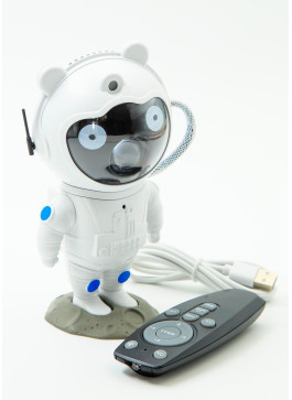 Проектор зоряного неба, з пультом. Астронавт. 15,5 см. 1 шт.