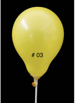 Кульки латекс, 5 дюймів, 13см. Жовтий колір. 100шт. 