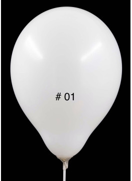Кульки латекс, 10 дюймів, 26см. Білий колір. 100шт.