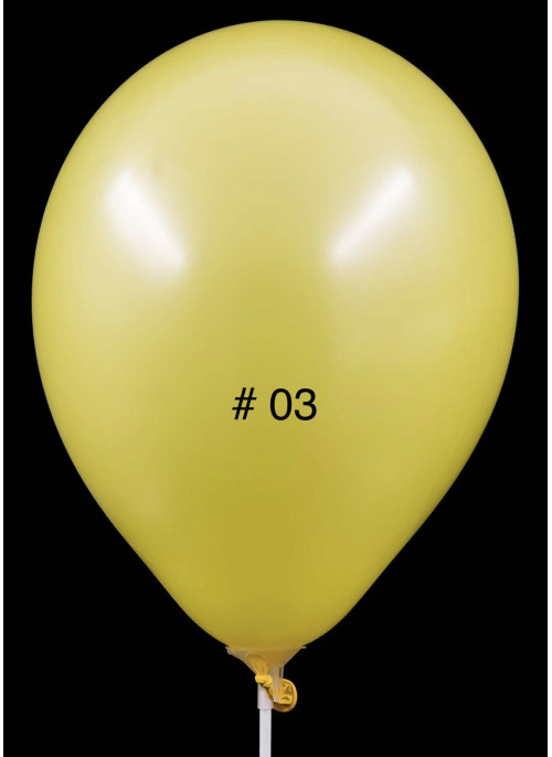Кульки латекс, 10 дюймів, 26см. Жовтий колір. 100шт.