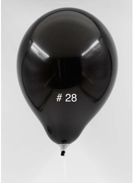 Кульки латекс, 10 дюймів, 26см. Чорний колір. 100шт.