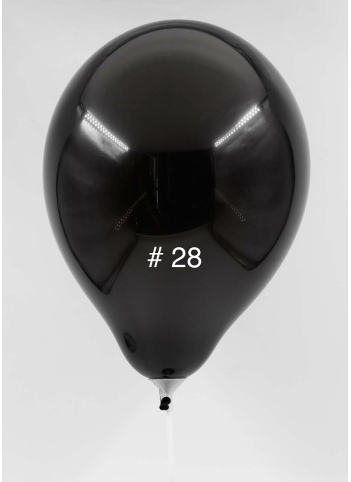 Кульки латекс, 10 дюймів, 26см. Чорний колір. 100шт.