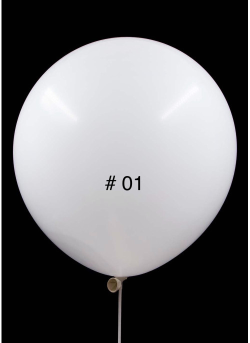 Кульки латекс, 19 дюймів, 49-50см. Білий колір. 50шт.