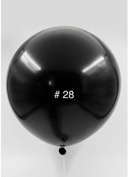 Кульки латекс, 19 дюймів, 49-50см. Чорний колір. 50шт.