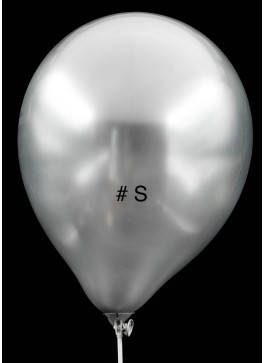 Кульки хром, Срібло. 12"-30см. 50шт.