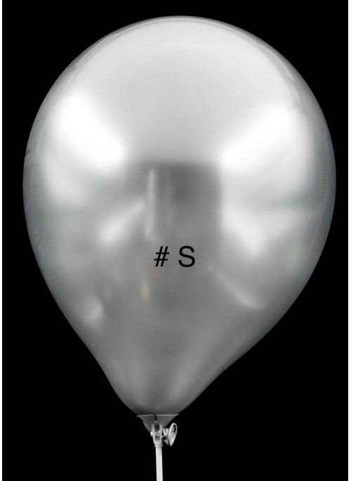 Кульки хром, Срібло. 12"-30см. 50шт.