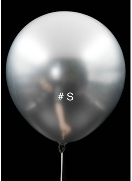 Кульки хром, Срібло. 19"-48-49см. 25шт.