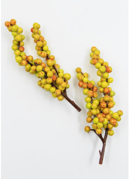 Гілочка зелено-червона осіння,  13см, 100шт. 