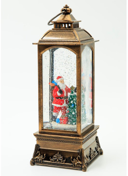 Музичний новорічний ліхтар - Ліхтар великий 31,5 см, 1шт.
