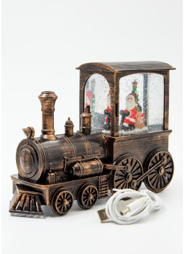 Музичний новорічний ліхтар - Поїзд, 15,5 см, 1шт.