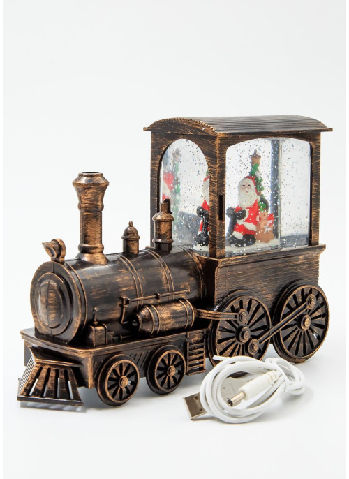 Музичний новорічний ліхтар - Поїзд, 15,5 см, 1шт.