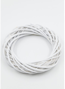 Основа з ротангу під вінок. Біла.  Діаметром 35см.  1шт.