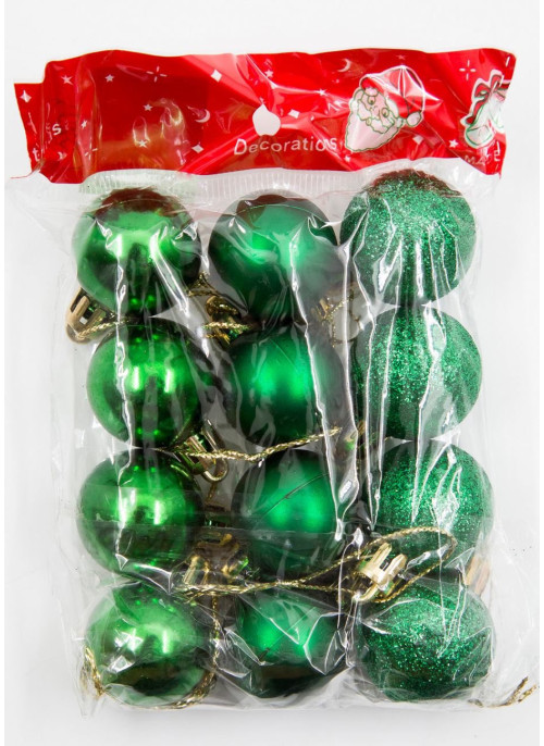 Куля 3см, Зелені, 12шт. 