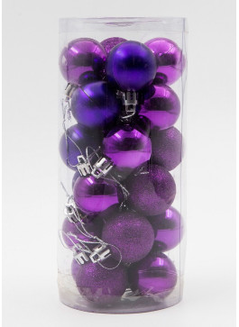 Куля 4 см, ФІОЛЕТОВА, 24 шт в уп.