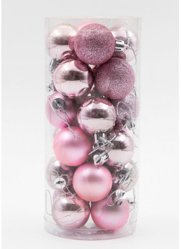 Куля 4 см, РОЖЕВА, 24 шт в уп.