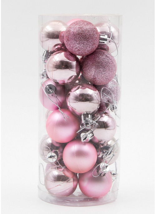 Куля 4 см, РОЖЕВА, 24 шт в уп.