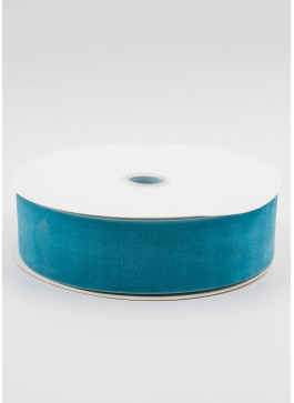 Стрічка оксамитова, 5 см, Голуба. 22,8 м.