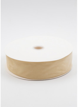 Стрічка оксамитова, 5 см, Кремова. 22,8 м.
