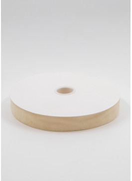 Стрічка оксамитова, 2,5 см, Кремова. 22,8 м.