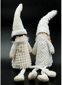 Новорічні дівчатка, 6 шт. 2 кольори світлі.