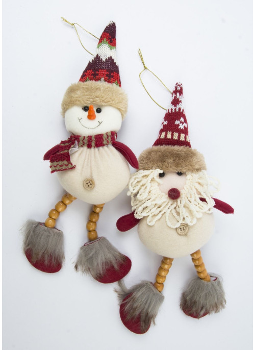 Дід Мороз з дерев'яними ногами,28см, 1 шт.