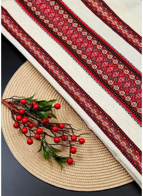 Скатертина  Червона квіточка. 145*110см