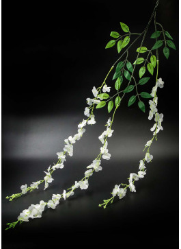 Гліцинія штучна. 103см. 12шт. Біла