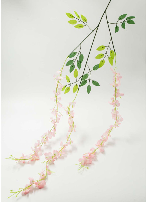 Гліцинія штучна. 103см. 12шт. Рожева