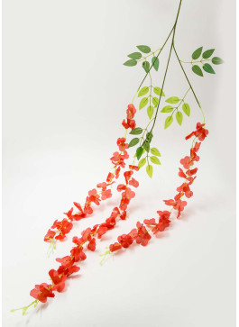 Гліцинія штучна. 103см. 12шт. Червона