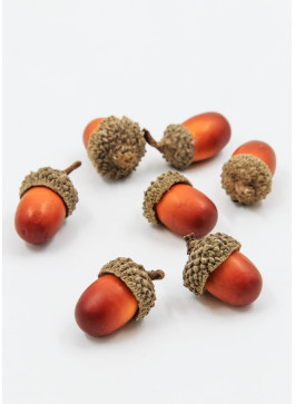 Жолудь світлий, натуральні шапки,  3см. 100шт.