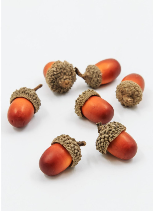 Жолудь світлий, натуральні шапки,  3см. 100шт.