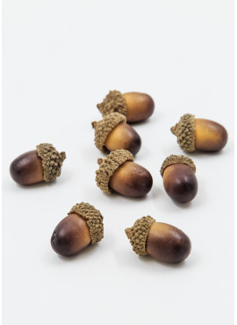 Жолудь темний, натуральні шапки,  3см. 100шт.