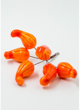 Гарбузик довгий на дротику, ЖОВТО-ОРАНЖ., 12,5 см. 36шт